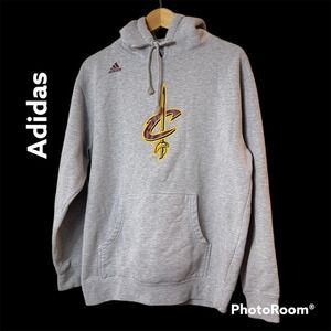 Adidas NBA Cavalier James 23 Men's Hoodie Gray Size Small